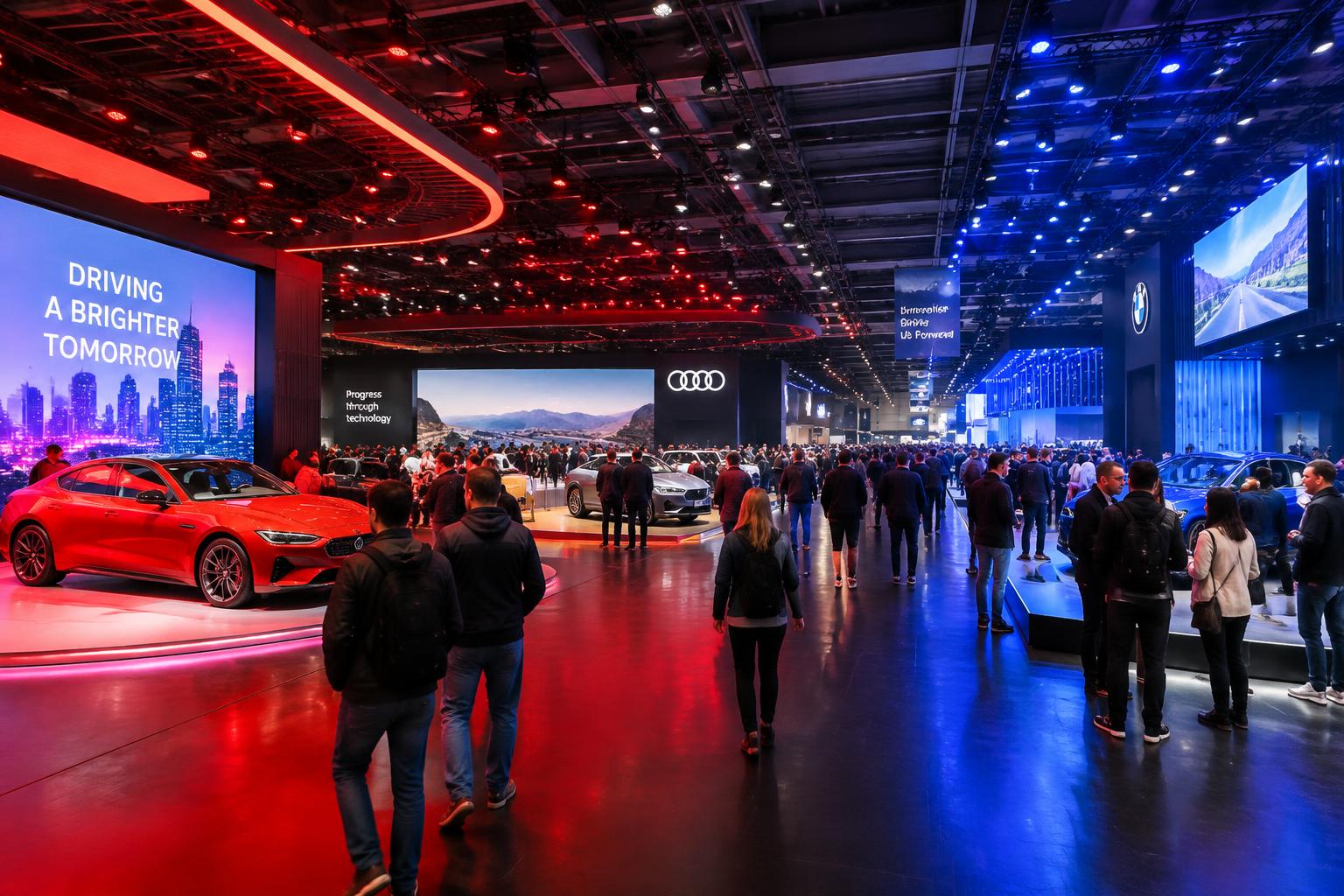Motor show exhibition hall